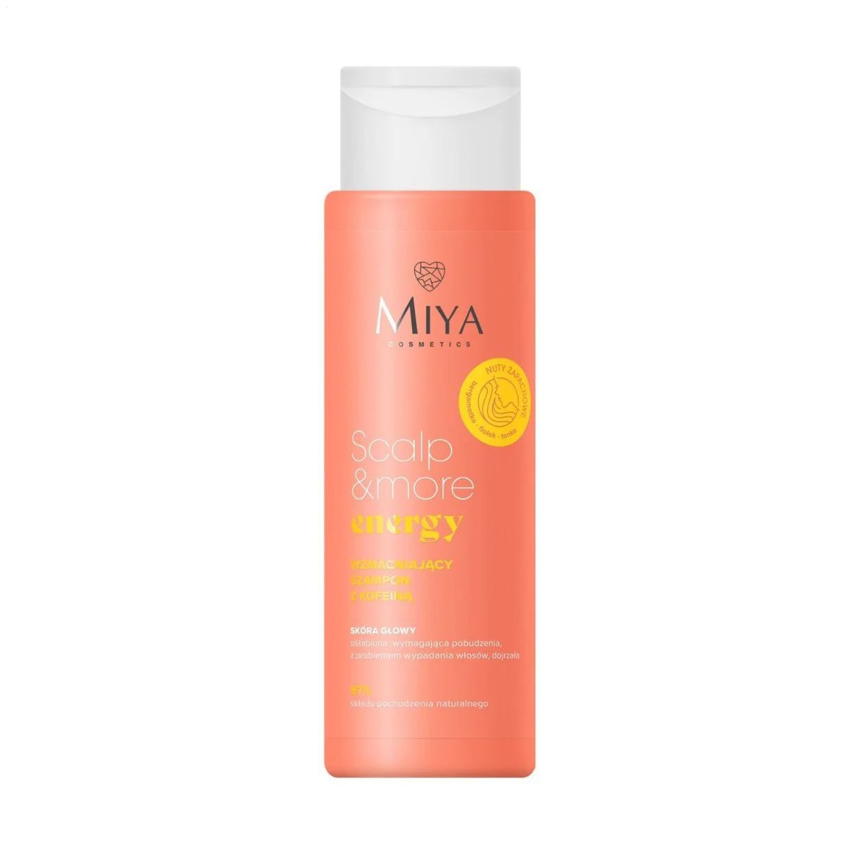 Зміцнювальний шампунь для волосся Miya Cosmetics Scalp &amp; More Energy Shampoo з кофеїном, 300 мл