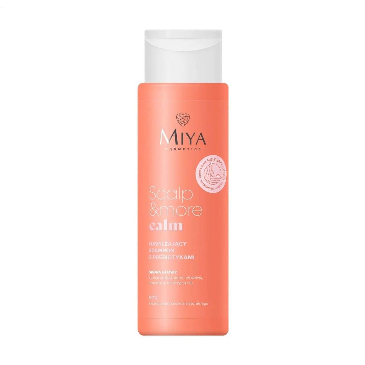 Зволожувальний шампунь для волосся Miya Cosmetics Scalp &amp; More Calm Shampoo з пребіотиками, 300 мл